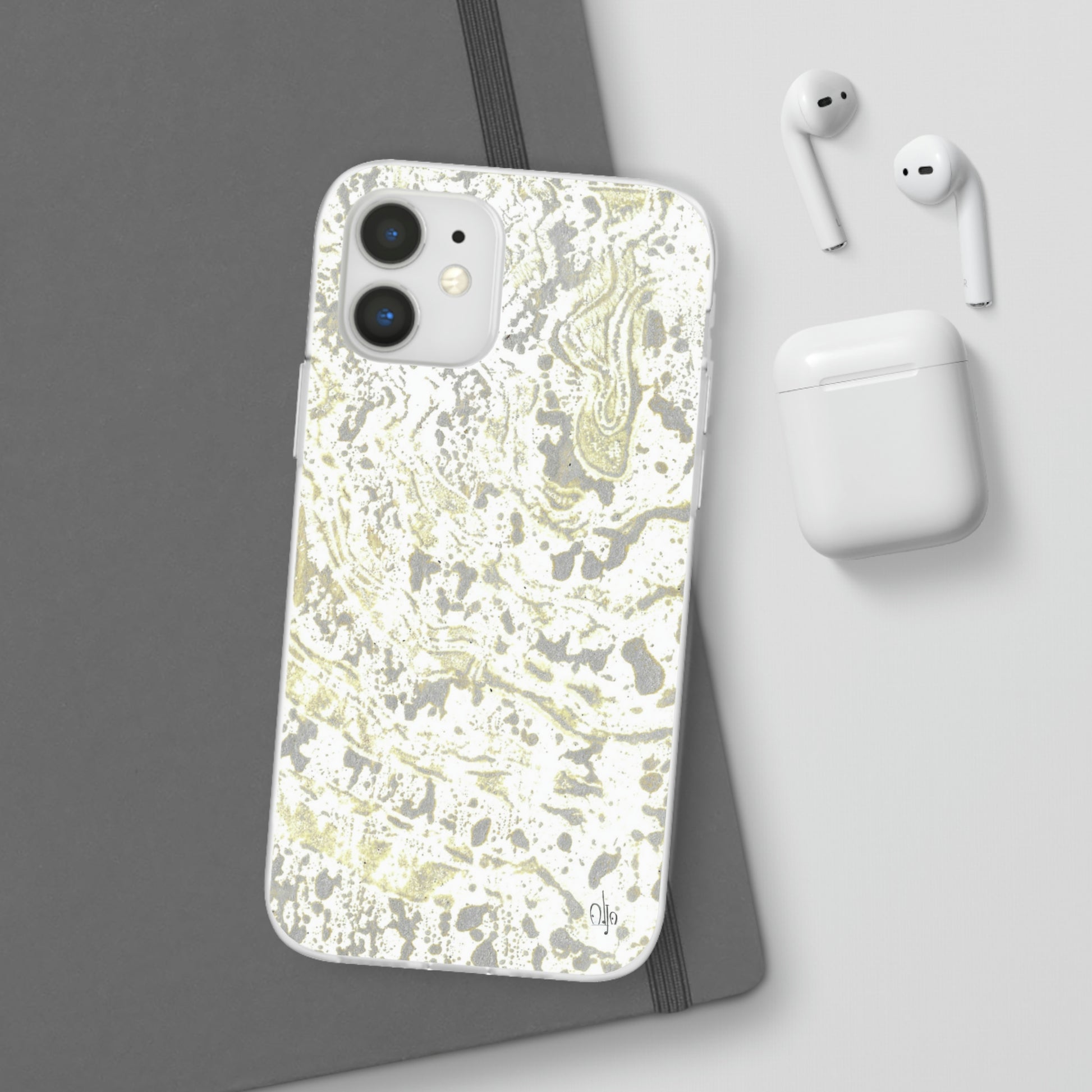 iPhone and Samsung Galaxy Flexi Phone Case Sandy Shells - Alja Design