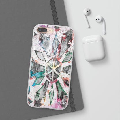 iPhone and Samsung Galaxy Flexi Phone Case Green Ice - Alja Design