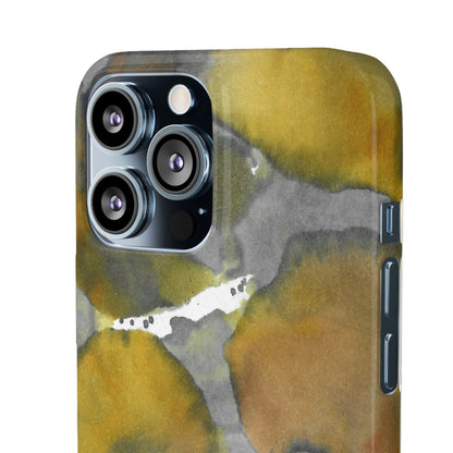 iPhone Samsung Galaxy Pixel5G Snap Case Phone Case Yellow Volcano