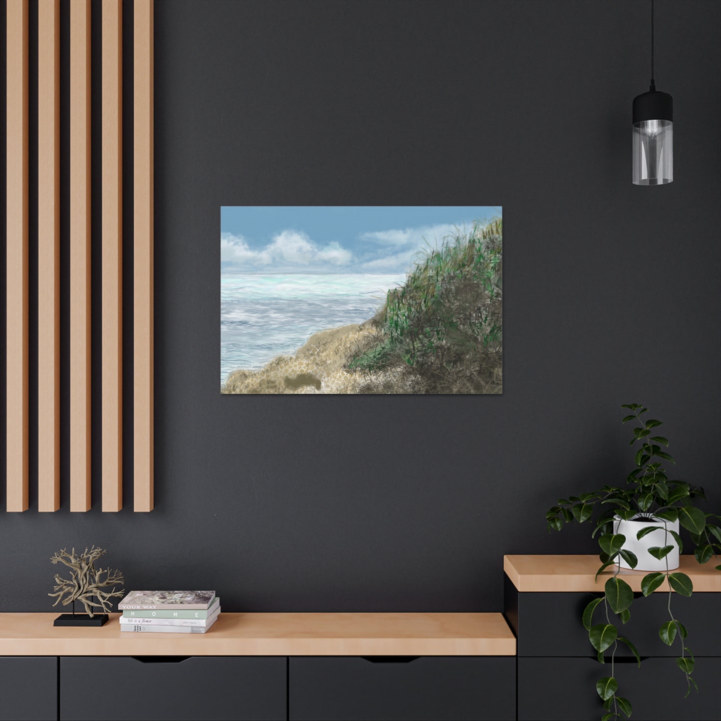 West Cliff Canvas Print - Alja Design