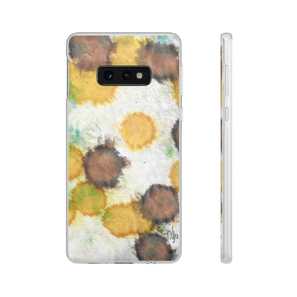 iPhone and Samsung Galaxy Flexi Phone Case Orange Cells - Alja Design