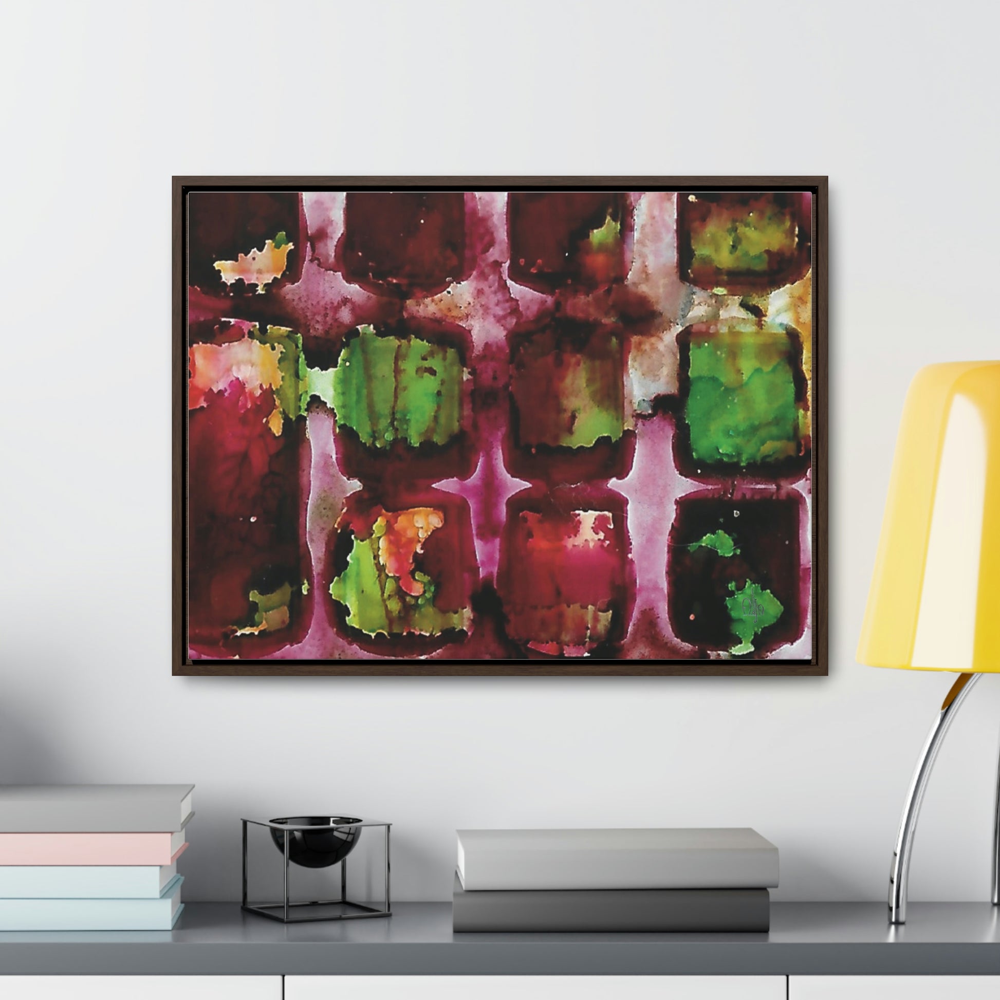 Off the Grid 8 Framed Canvas Print - Alja Design