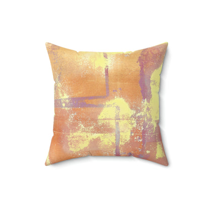 Passionate Orange Square Pillow - Alja Design