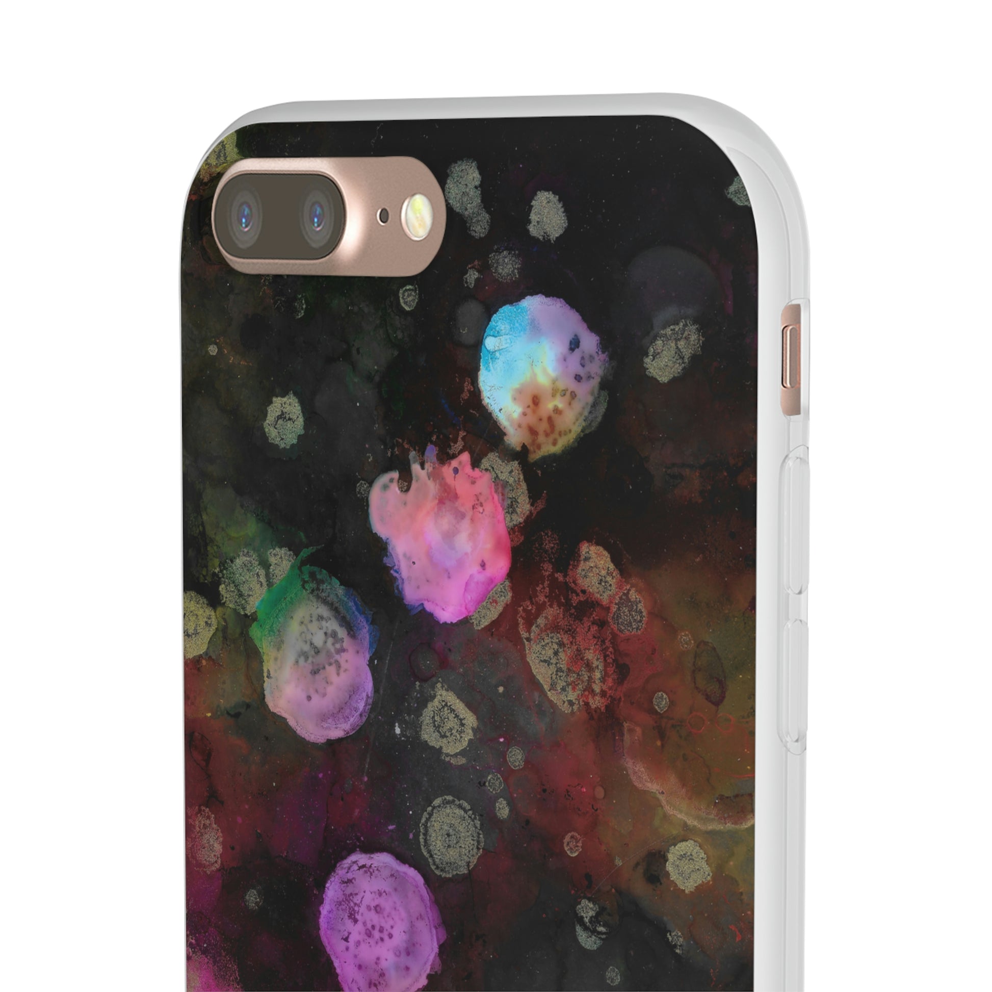 iPhone and Samsung Galaxy  Flexi Phone Case Black Space - Alja Design