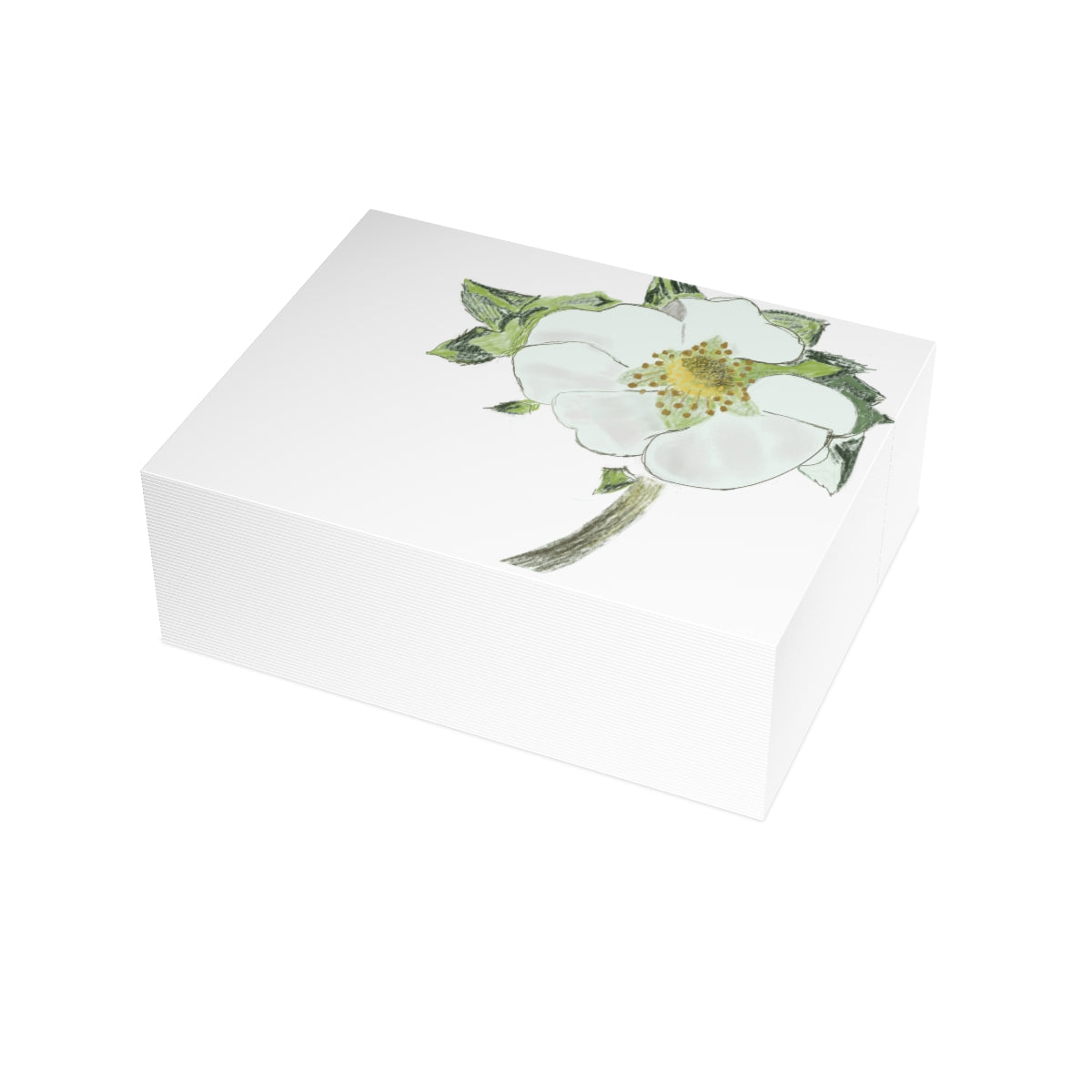 Strawberry Blossom Folded Greeting Card