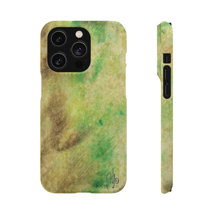 iPhone Samsung Galaxy Pixel5G Snap Case Phone Case Green Marble