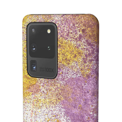 iPhone Samsung Galaxy Pixel5G Snap Case Phone Case Purple Blocks