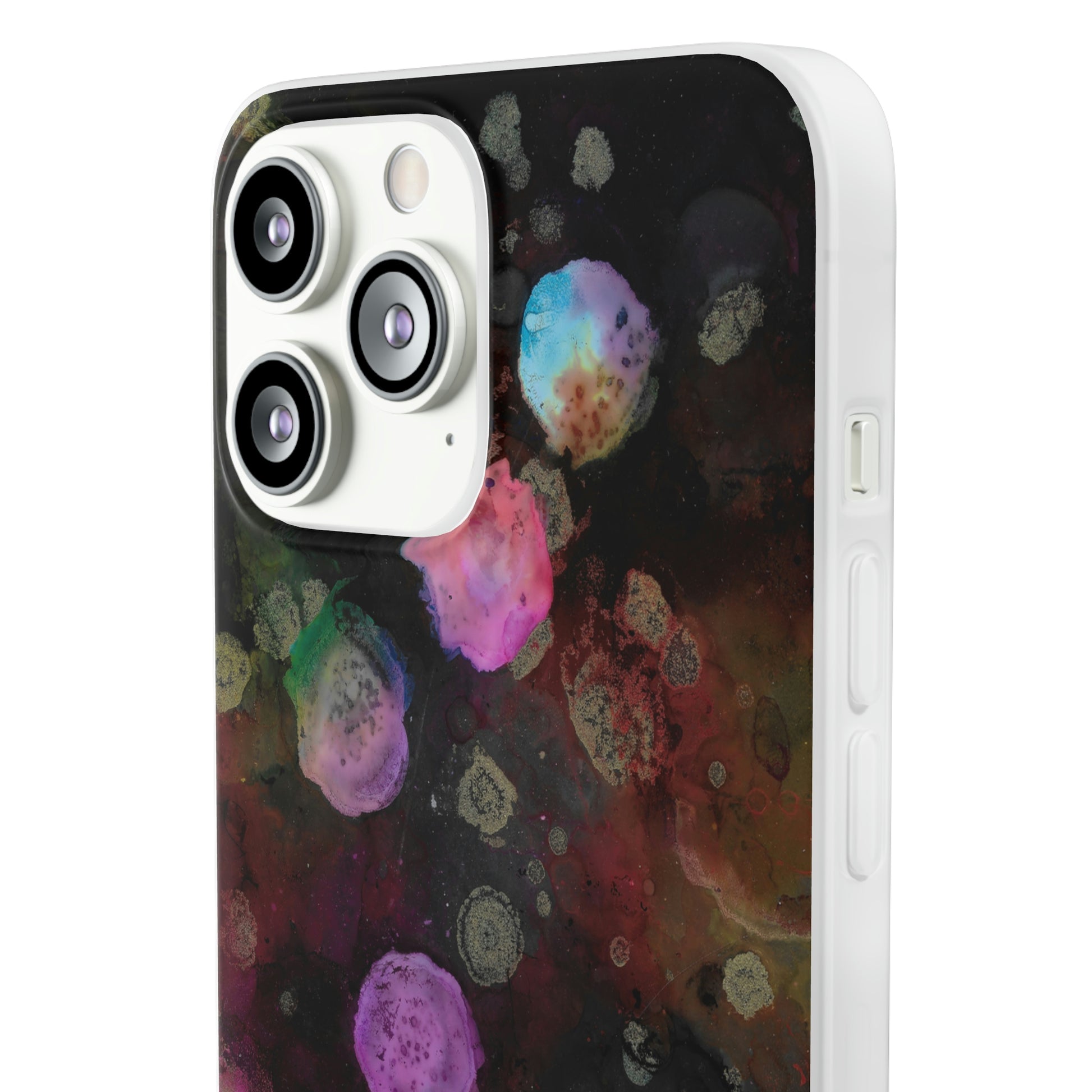 iPhone and Samsung Galaxy  Flexi Phone Case Black Space - Alja Design