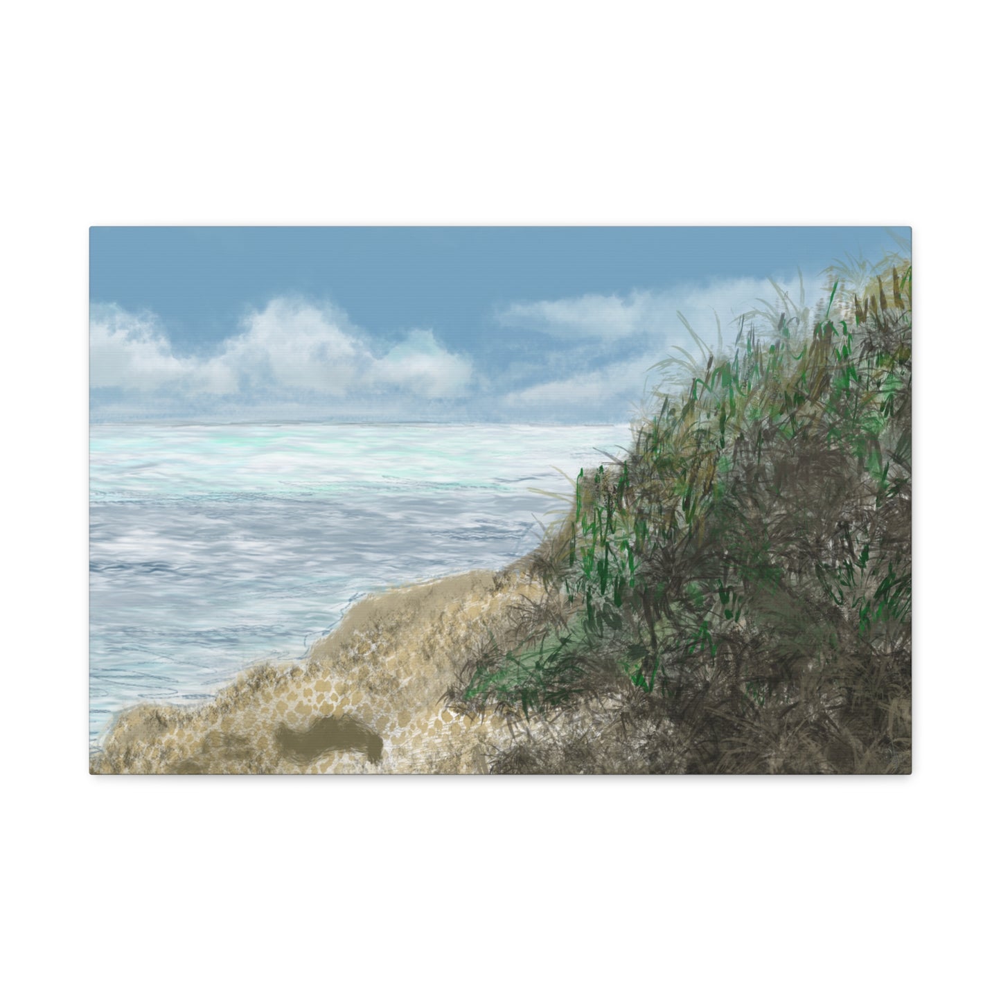 West Cliff Canvas Print - Alja Design