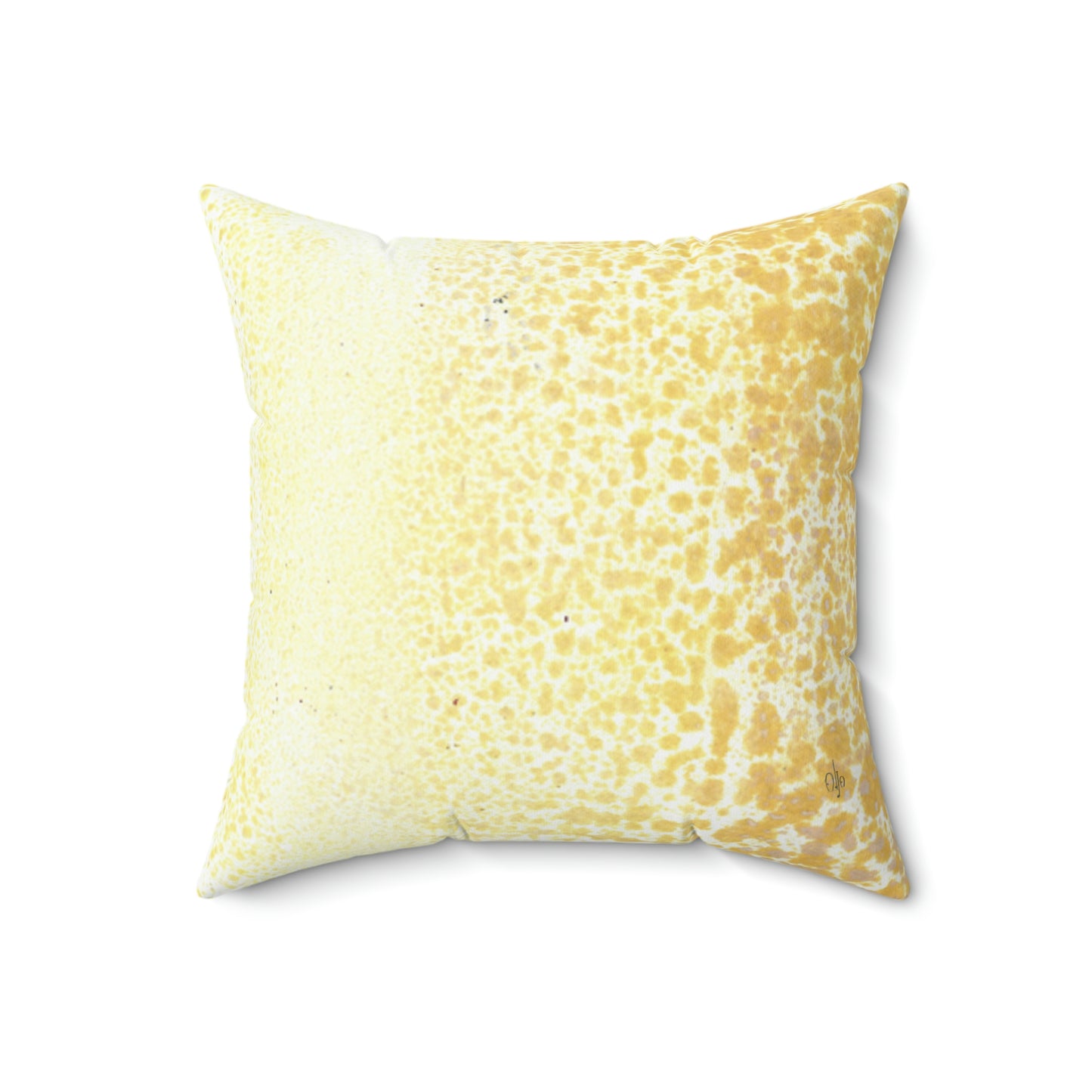 Dark Yellow Grain Square Pillow - Alja Design