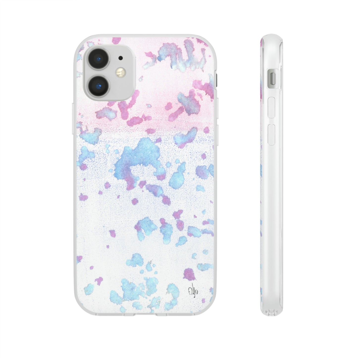 iPhone and Samsung Galaxy Flexi Phone Case Mineral Splashes - Alja Design