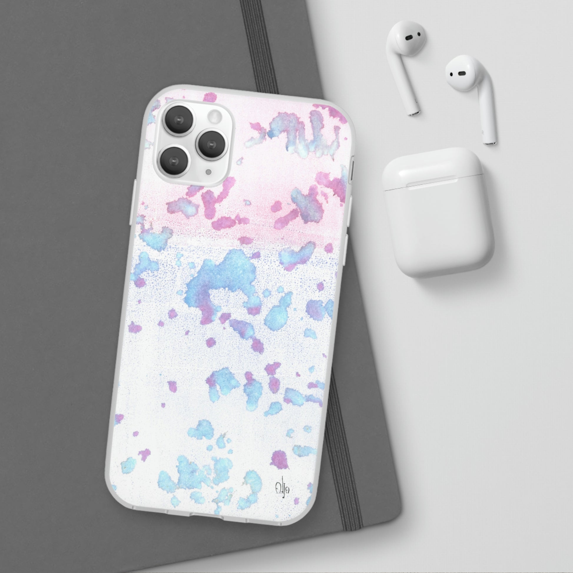 iPhone and Samsung Galaxy Flexi Phone Case Mineral Splashes - Alja Design