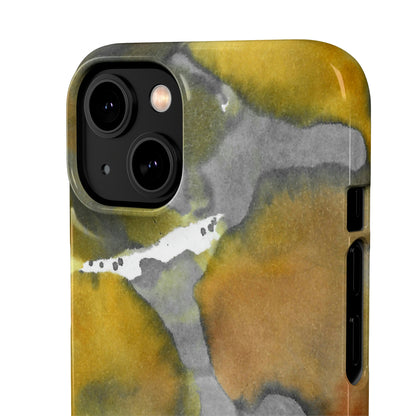 iPhone Samsung Galaxy Pixel5G Snap Case Phone Case Yellow Volcano