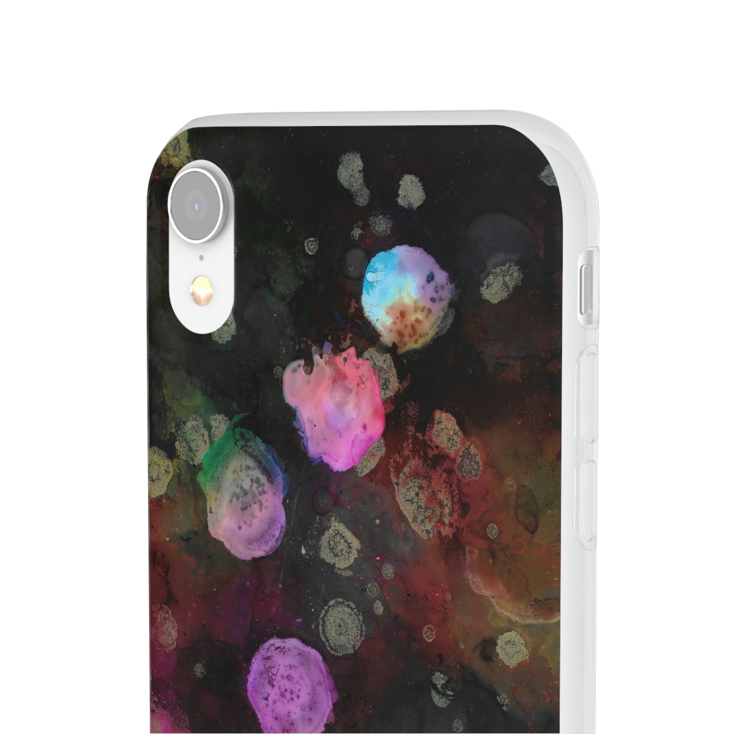 iPhone and Samsung Galaxy  Flexi Phone Case Black Space - Alja Design