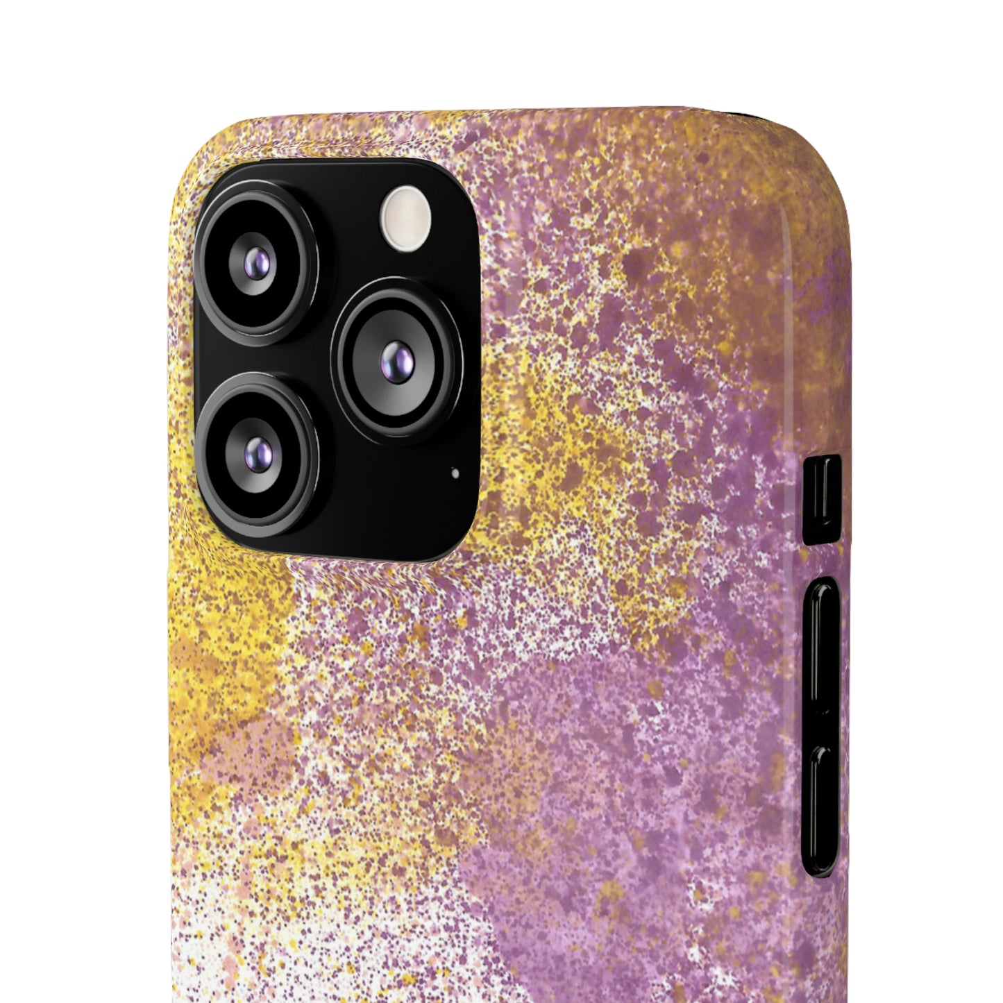 iPhone Samsung Galaxy Pixel5G Snap Case Phone Case Purple Blocks