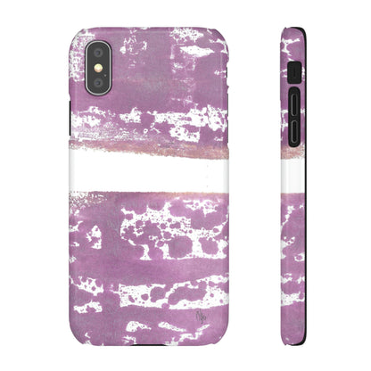 iPhone Samsung Galaxy Pixel5G Snap Case Phone Case Purple Horizon