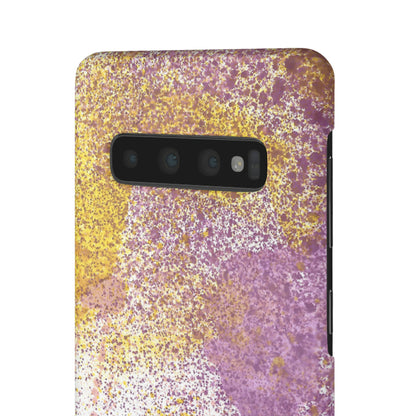 iPhone Samsung Galaxy Pixel5G Snap Case Phone Case Purple Blocks