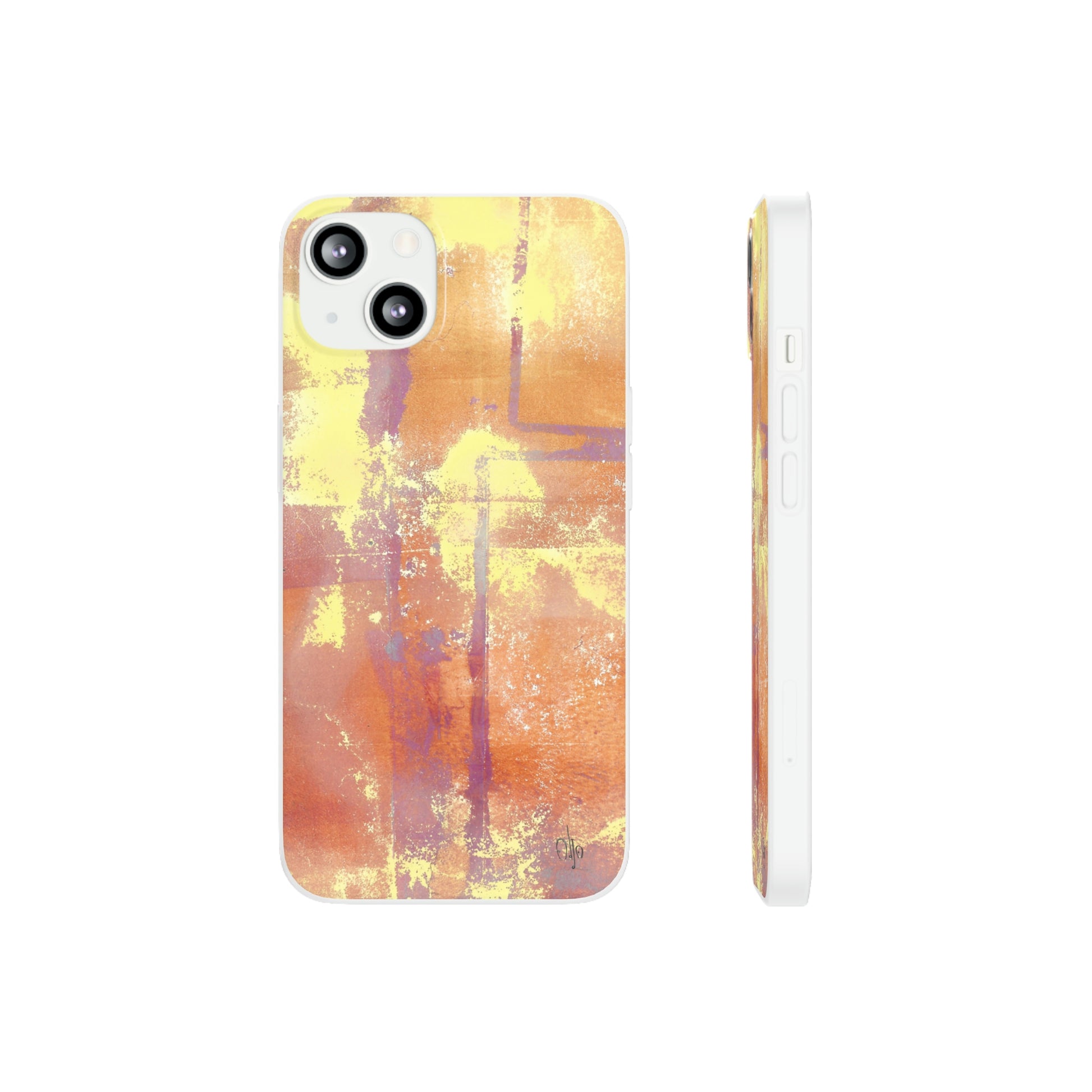 iPhone and Samsung Galaxy Flexi Phone Case Passionate Orange - Alja Design