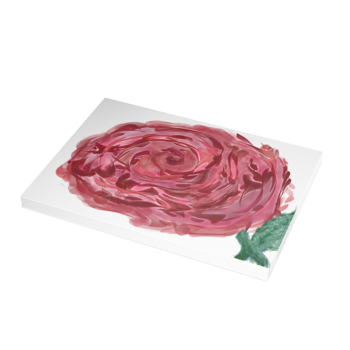 Rose Folded Greeting Card