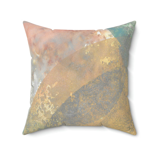 Dusty Sunset Square Pillow - Alja Design