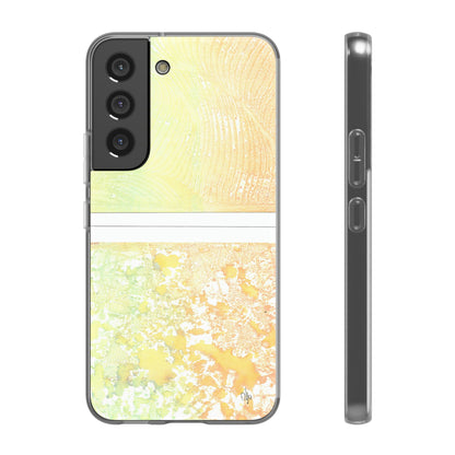 iPhone and Samsung Galaxy Flexi Phone Case Piña Colada with Tropical Waves - Alja Design