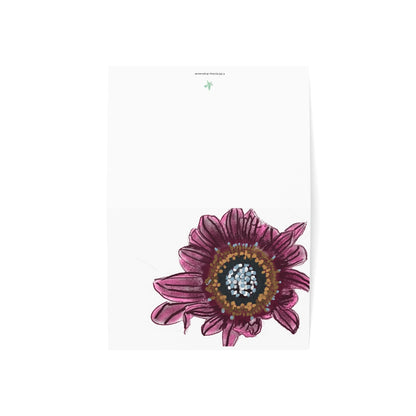 Dead Daisy Folded Greeting Card