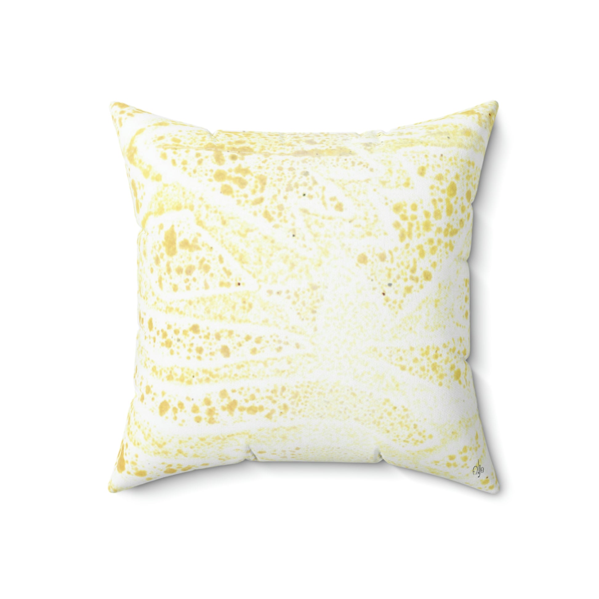 Light Yellow Grain Square Pillow - Alja Design