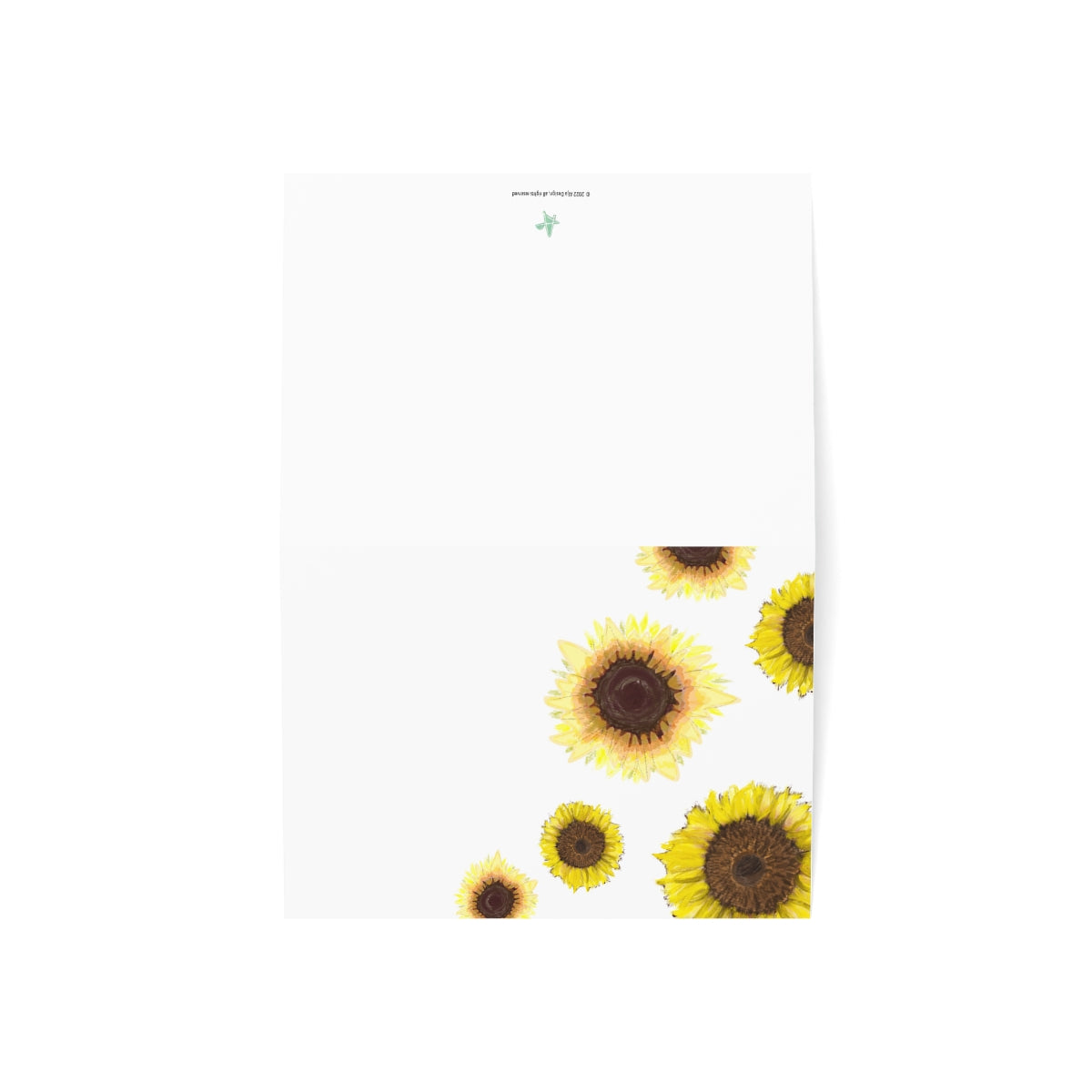 Sunflowers Folded Greeting Card