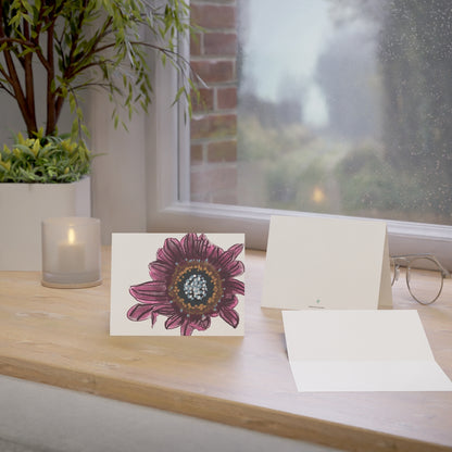 Dead Daisy Folded Greeting Card