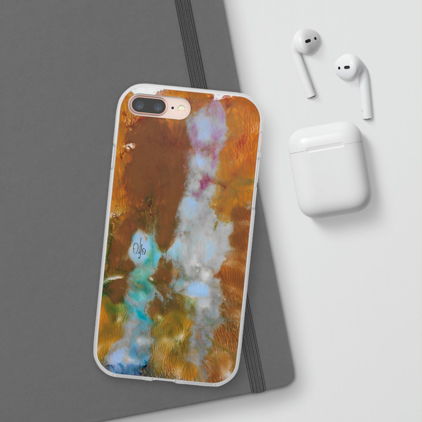 iPhone and Samsung Galaxy Flexi Phone Case Yellow Cascade - Alja Design