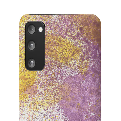 iPhone Samsung Galaxy Pixel5G Snap Case Phone Case Purple Blocks