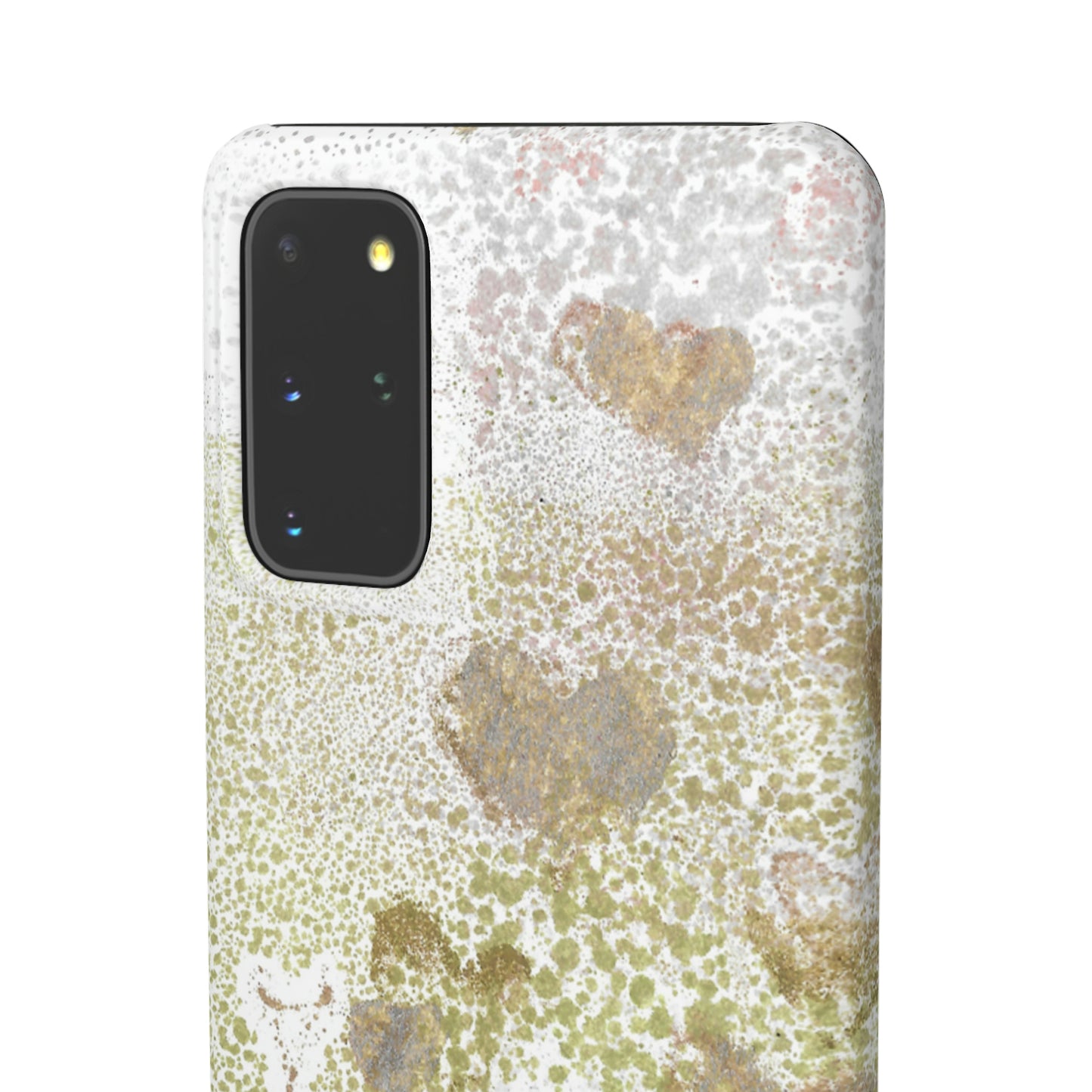 iPhone Samsung Galaxy Pixel5G Snap Case Phone Case Green Hearts