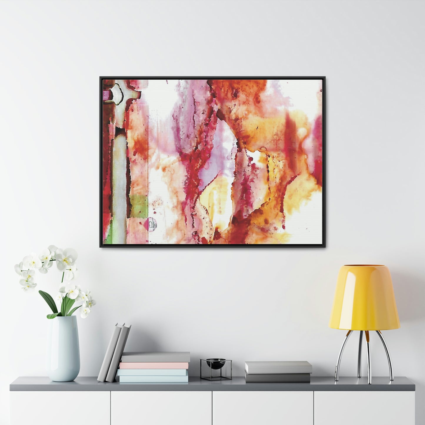 Off the Grid 5 Framed Canvas Print - Alja Design