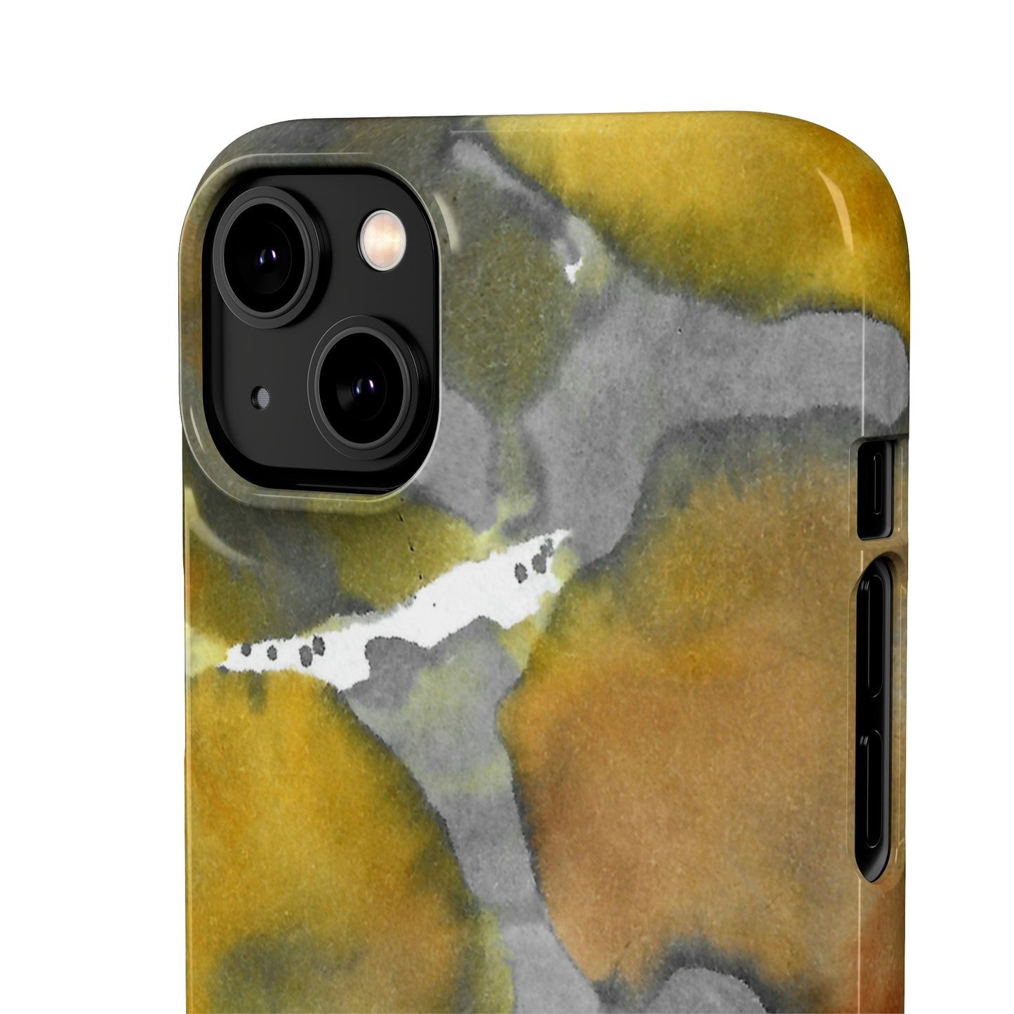 iPhone Samsung Galaxy Pixel5G Snap Case Phone Case Yellow Volcano