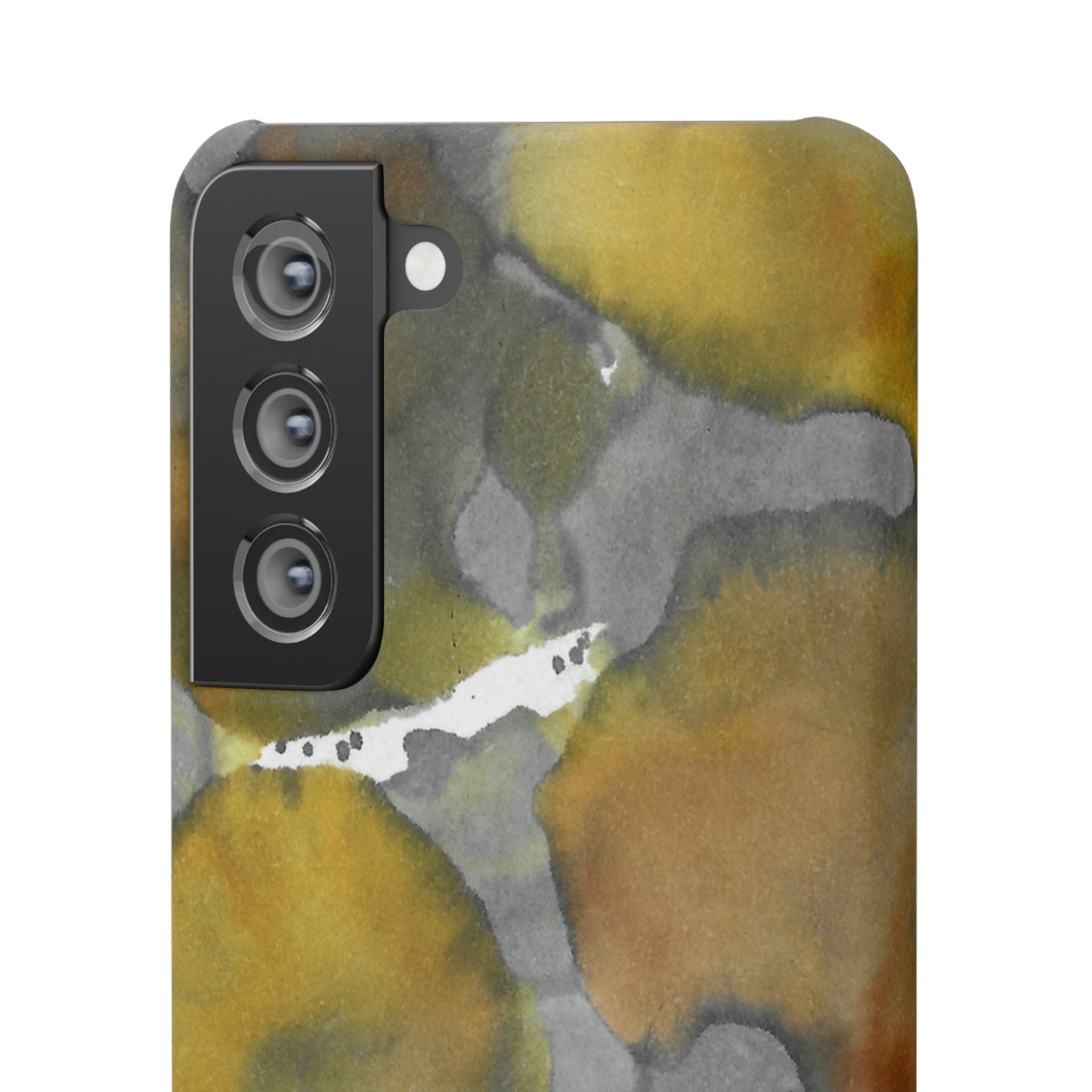 iPhone Samsung Galaxy Pixel5G Snap Case Phone Case Yellow Volcano