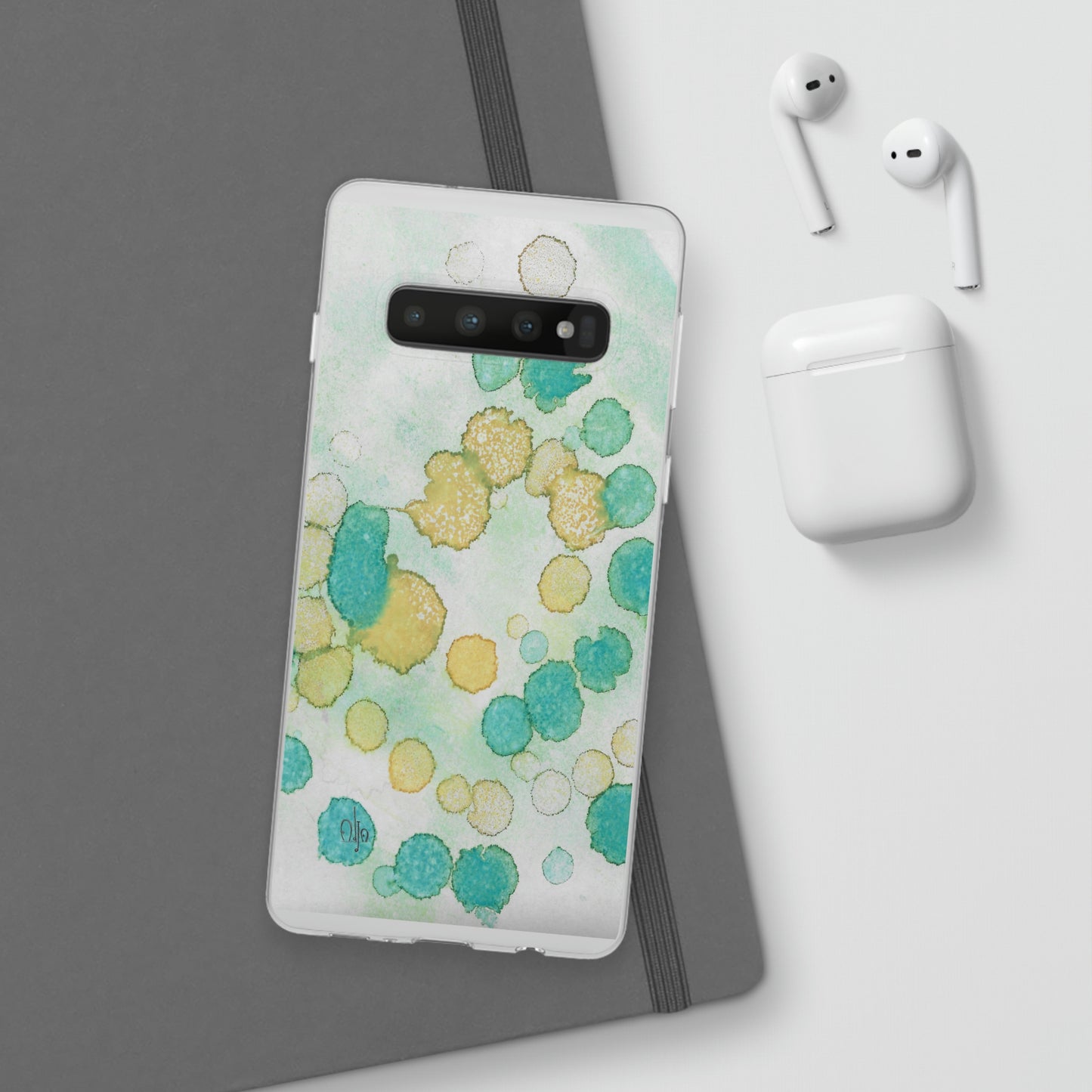 iPhone and Samsung Galaxy Flexi Phone Case Deep Bubbles - Alja Design