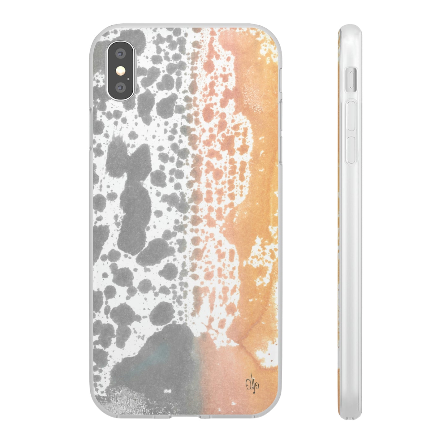 iPhone and Samsung Galaxy Flexi Phone Case Lava Waterfall - Alja Design