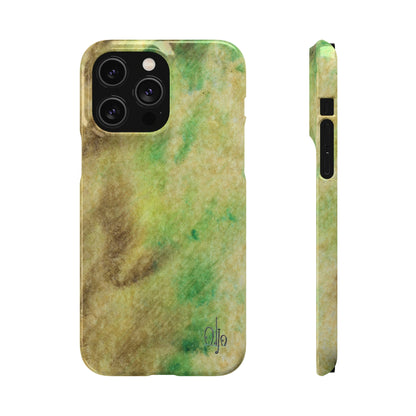 iPhone Samsung Galaxy Pixel5G Snap Case Phone Case Green Marble