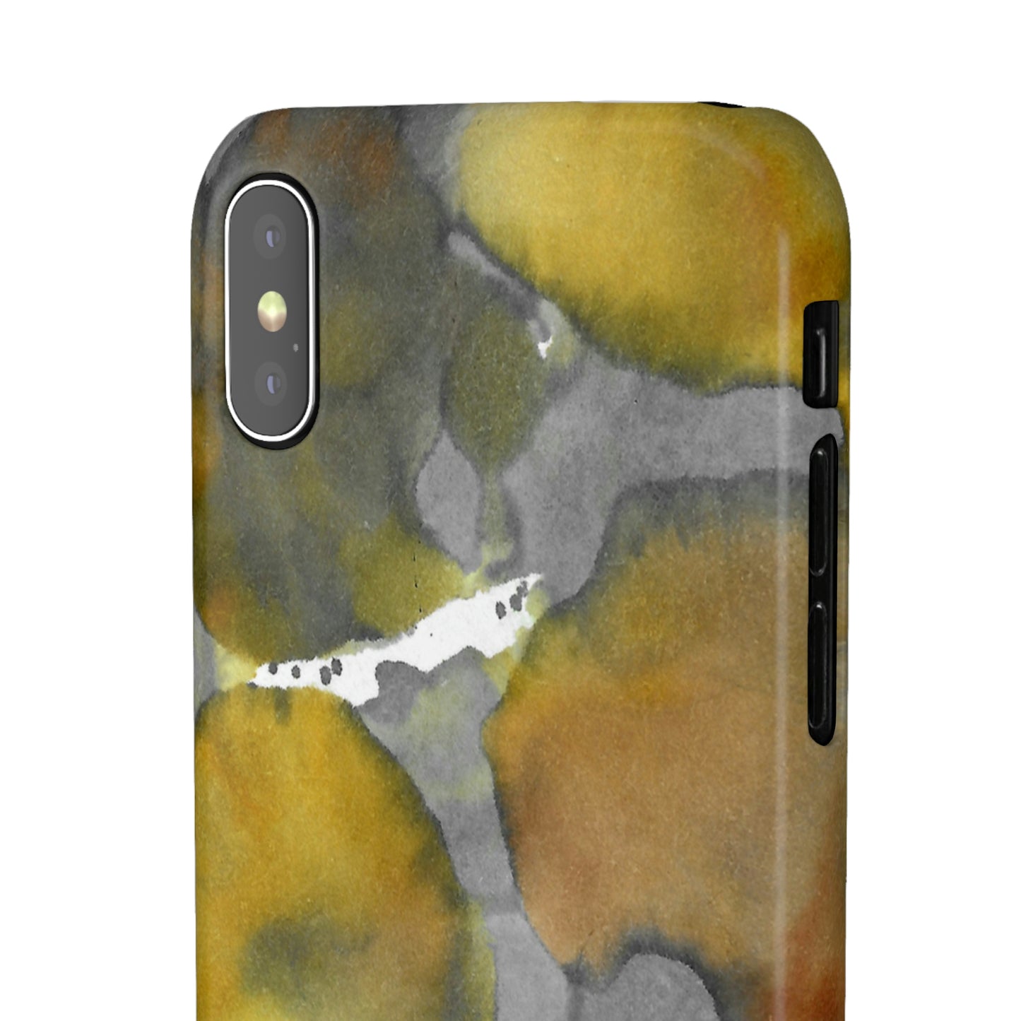 iPhone Samsung Galaxy Pixel5G Snap Case Phone Case Yellow Volcano