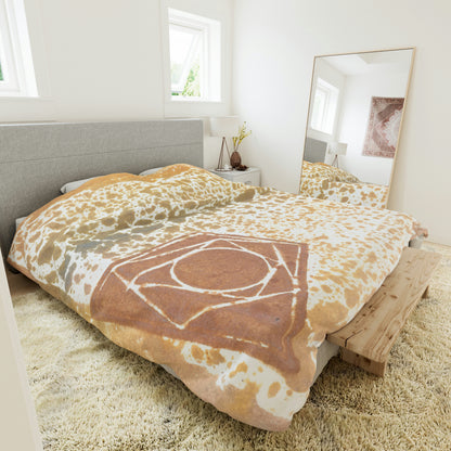 Orange Star Duvet Cover - Alja Design