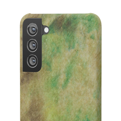 iPhone Samsung Galaxy Pixel5G Snap Case Phone Case Green Marble