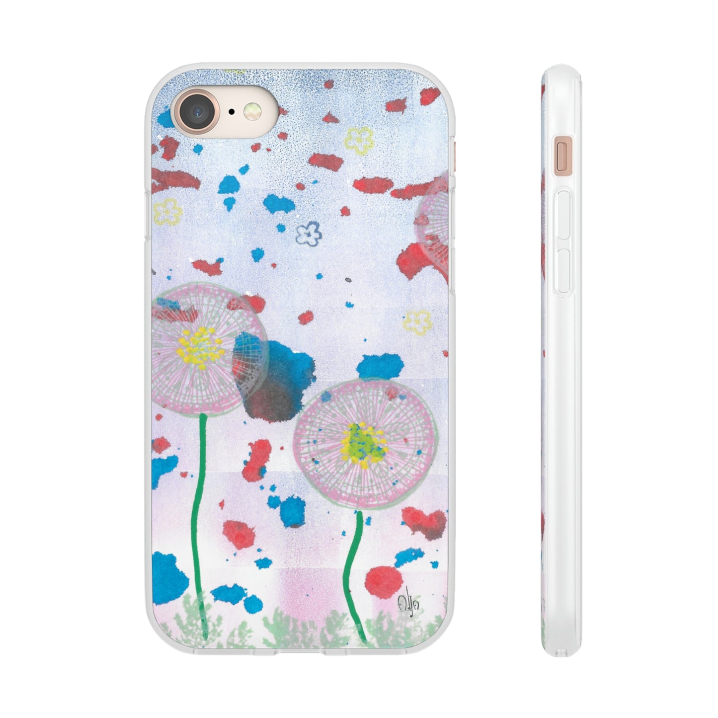 iPhone and Samsung Galaxy Flexi Phone Case Dandelion Party - Alja Design