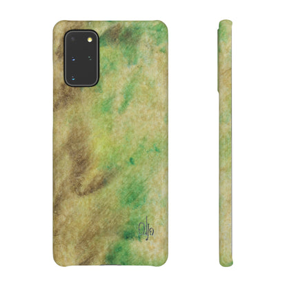 iPhone Samsung Galaxy Pixel5G Snap Case Phone Case Green Marble