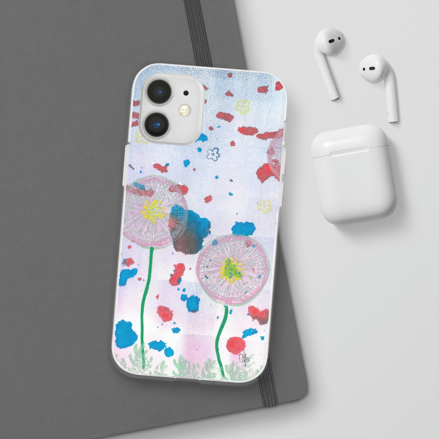 iPhone and Samsung Galaxy Flexi Phone Case Dandelion Party - Alja Design