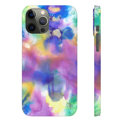 iPhone Samsung Galaxy Pixel5G Snap Case Phone Case Euphoric Colors