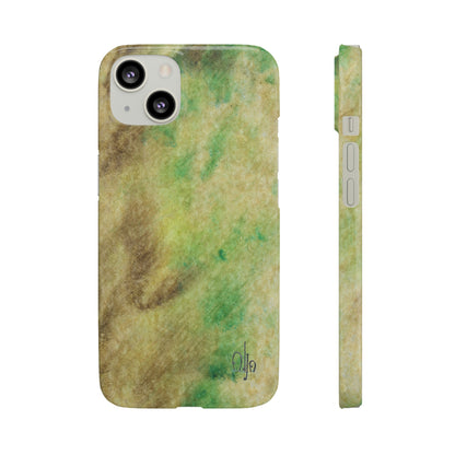 iPhone Samsung Galaxy Pixel5G Snap Case Phone Case Green Marble