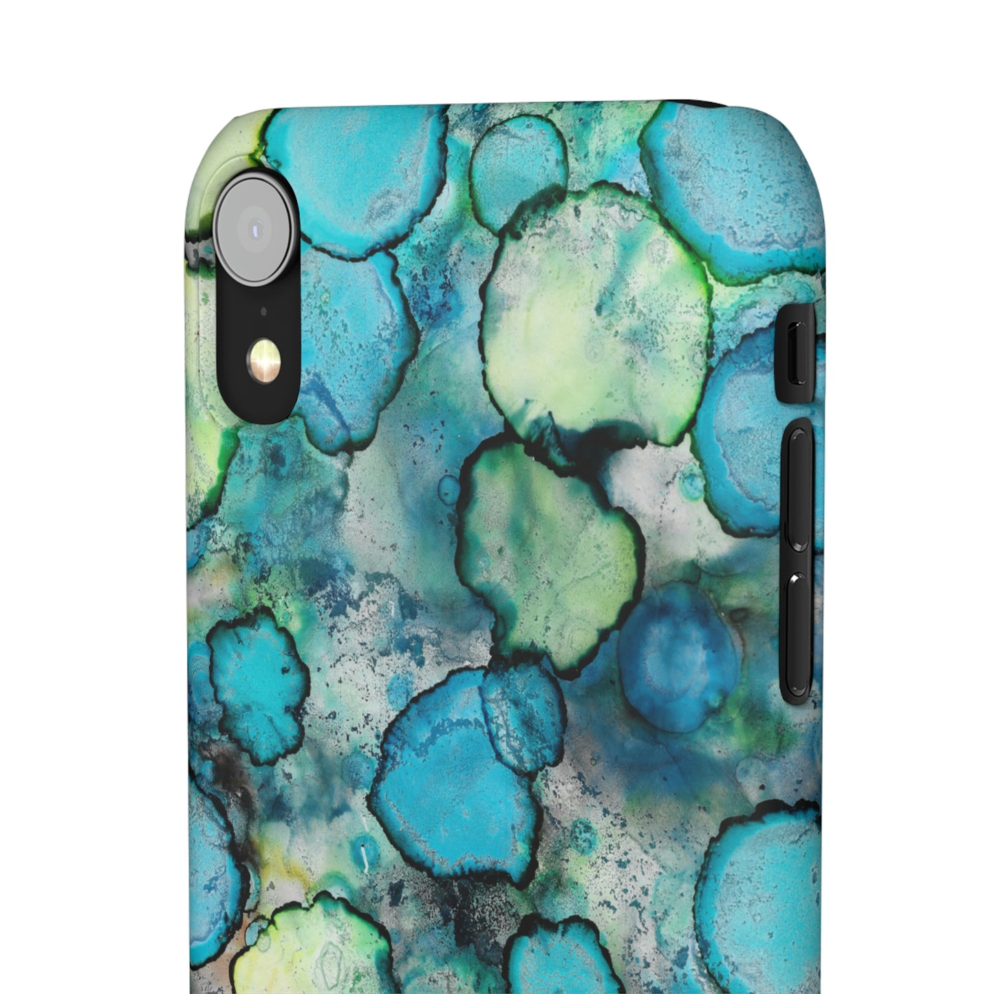 iPhone Samsung Galaxy Pixel5G Snap Case Phone Case Blue Bubbles