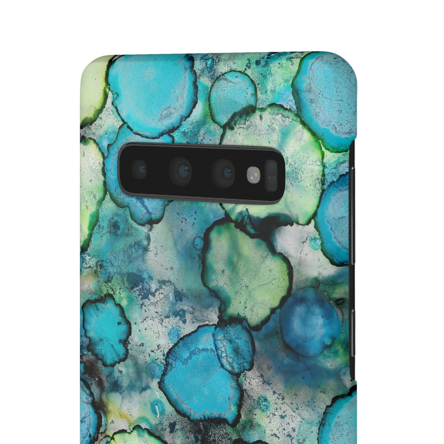 iPhone Samsung Galaxy Pixel5G Snap Case Phone Case Blue Bubbles