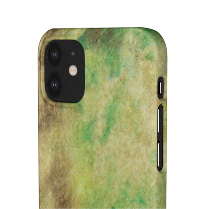 iPhone Samsung Galaxy Pixel5G Snap Case Phone Case Green Marble