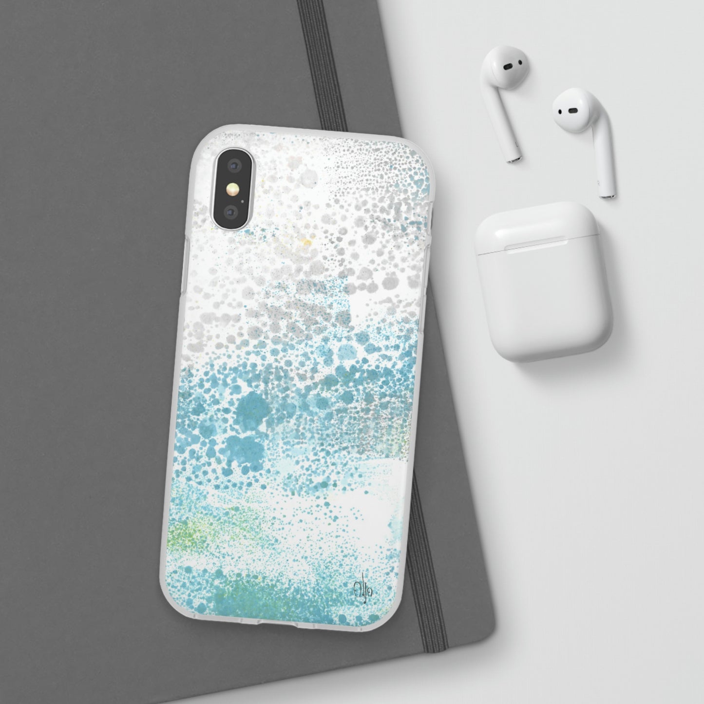 iPhone and Samsung Galaxy Flexi Phone Case Gentle Rain - Alja Design